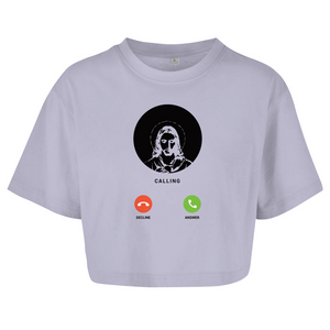 Damen Oversize Crop Top jesus calling