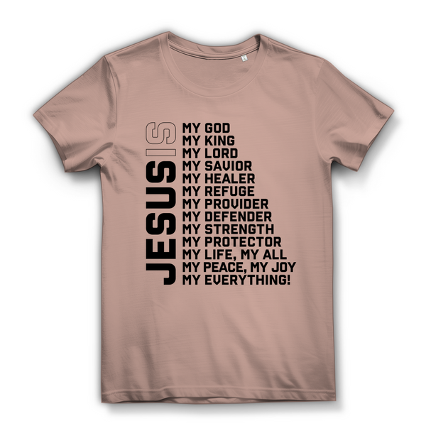 Damen Bio T-Shirt jesus is my god