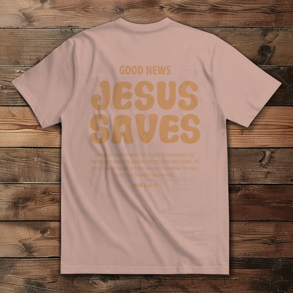 Damen Bio T-Shirt jesus saves john 3:16-17