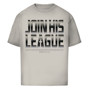 Oversize T-Shirt join his league romans 3:25-26