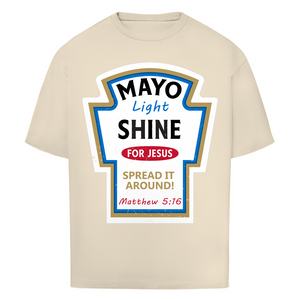 Oversize T-Shirt mayo light shine matthew 5:16