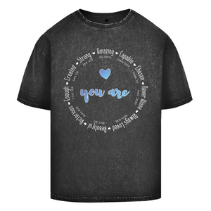 Oversize Washed T-Shirt you are strong amazing