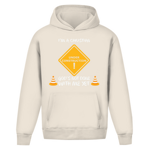 Oversize Hoodie Ohne Kordel christian under construction