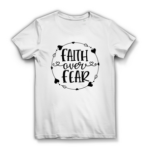 Damen Bio T-Shirt faith over fear