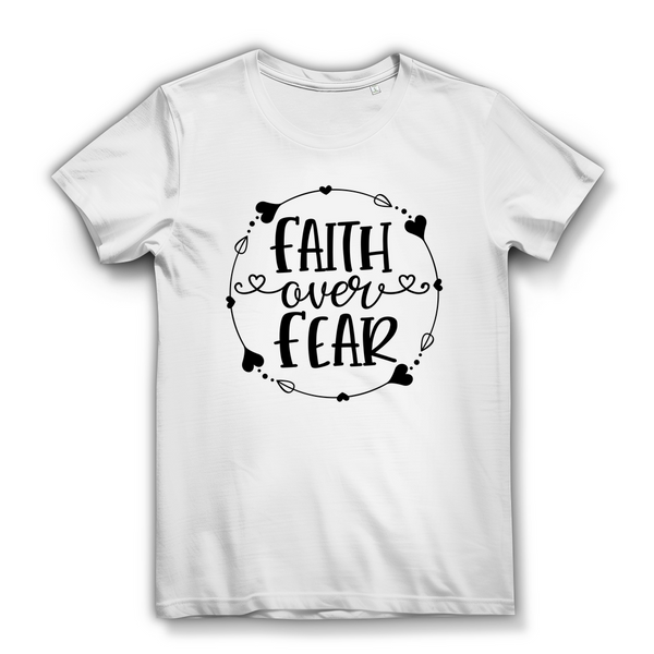 Damen Bio T-Shirt faith over fear