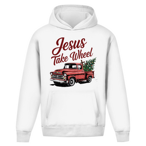 Oversize Hoodie Ohne Kordel jesus take wheel