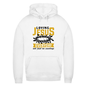 Damen Hoodie loving jesus everyday
