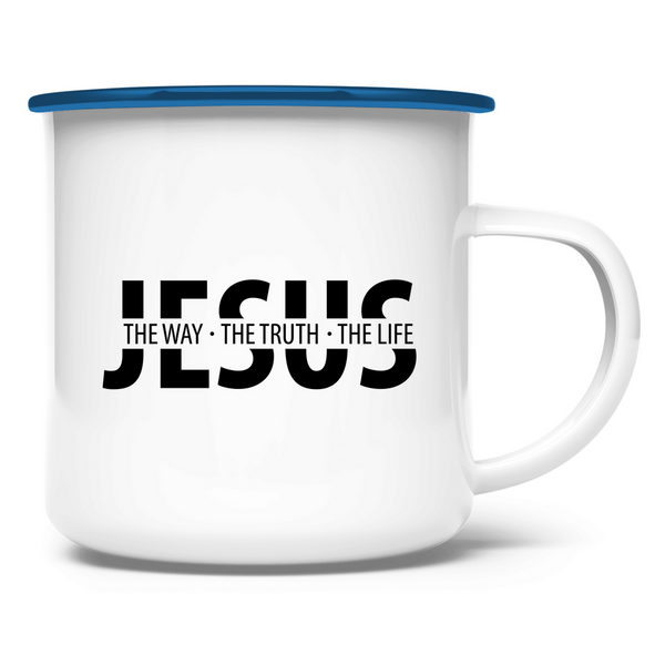 Emaille Tasse jesus the way the truth the life