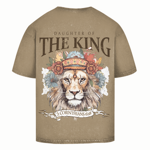 Oversize Washed T-Shirt daughter of the king 2 corinthians 6:18