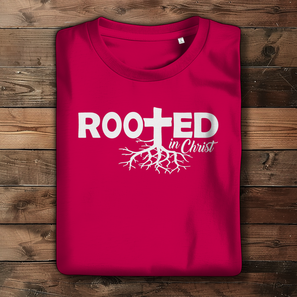 Damen Bio T-Shirt rooted in christ