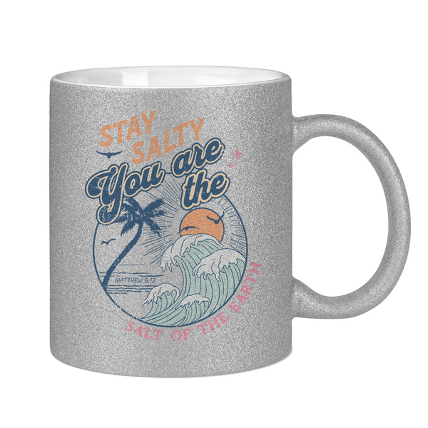 Glitzertasse stay salty