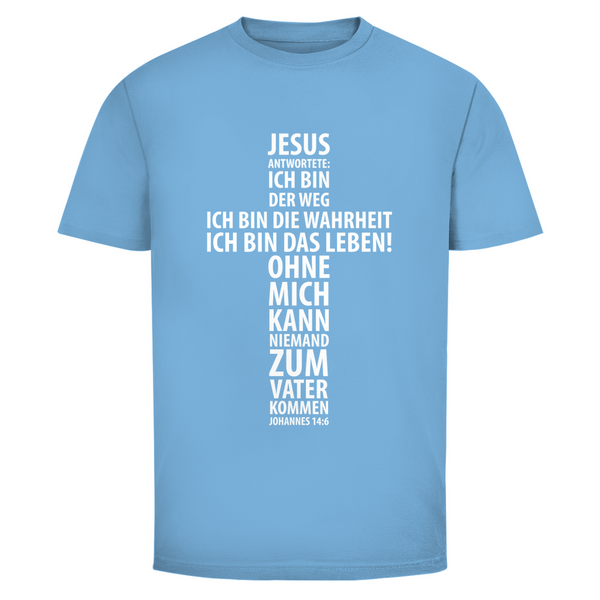 Herren T-Shirt jesus: ich bin das leben johannes 14:6