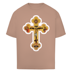 Oversize T-Shirt Griechisch Orthodoxe Jesus Kreuz