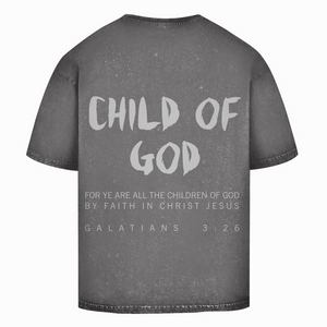 Oversize Washed T-Shirt child of god galatians 3:26
