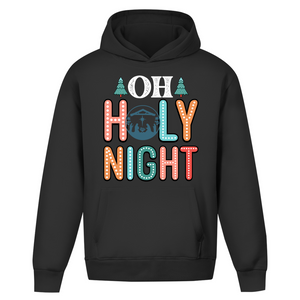 Oversize Hoodie Ohne Kordel oh holy night
