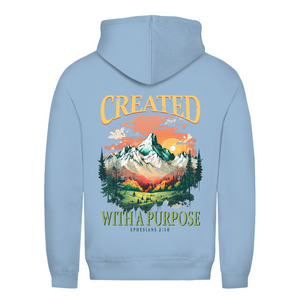 Damen Hoodie created with a purpose ephesians 2:10