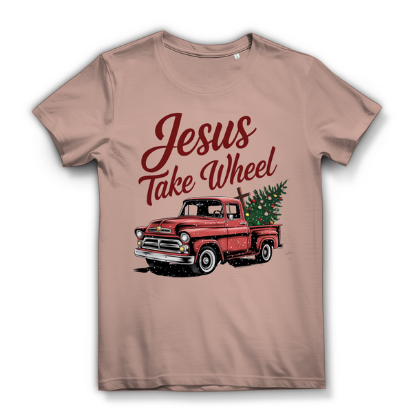 Damen Bio T-Shirt jesus take wheel