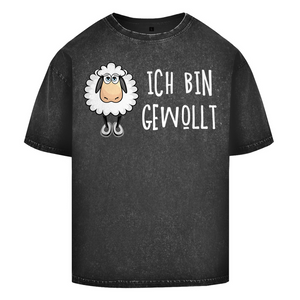 Oversize Washed T-Shirt ich bin gewollt