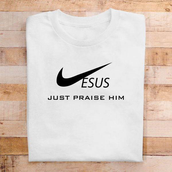 Herren T-Shirt jesus just praise him