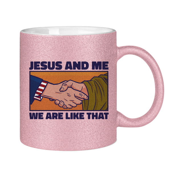 Glitzertasse jesus and me