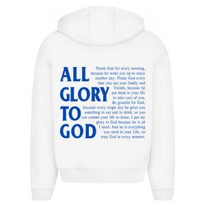 Oversize Zipper Hoodie all glory to god