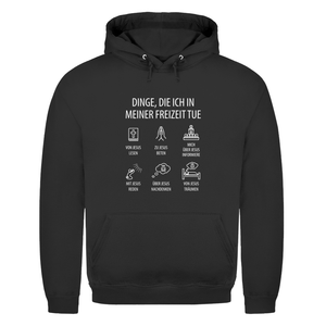 Herren Hoodie dinge die ich in meiner freizeit tue