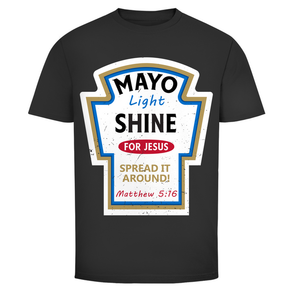 Herren T-Shirt mayo light shine matthew 5:16