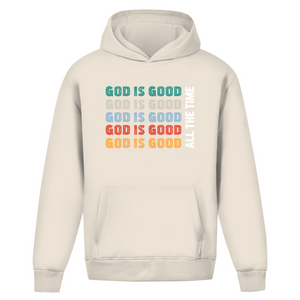 Oversize Hoodie Ohne Kordel god is good retro