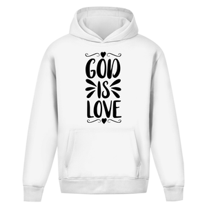 Oversize Hoodie Ohne Kordel god is love