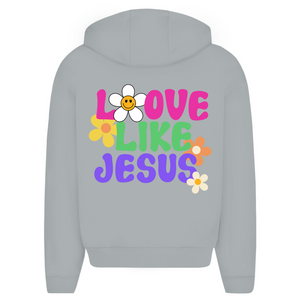 Oversize Zipper Hoodie love like jesus