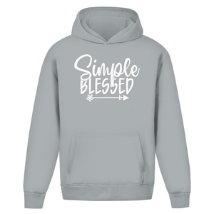 Oversize Hoodie Ohne Kordel simple blessed