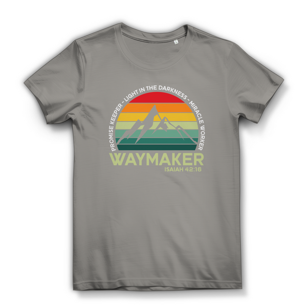 Damen Bio T-Shirt waymaker isaiah 42:16