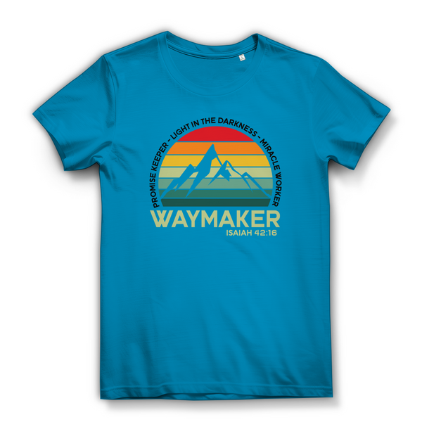 Damen Bio T-Shirt waymaker isaiah 42:16