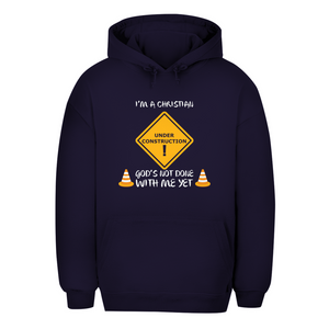 Unisex Oversize Hoodie christian under construction