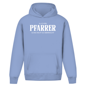 Oversize Hoodie Ohne Kordel ich bin pfarrer