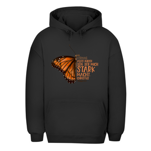 Unisex Oversize Hoodie der mich stark macht schmetterling