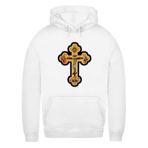 Damen Hoodie Griechisch Orthodoxe Jesus Kreuz