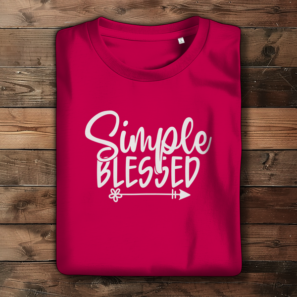 Damen Bio T-Shirt simple blessed