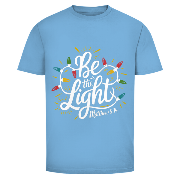 Herren T-Shirt be the light matthew 5:14