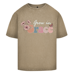 Oversize Washed T-Shirt grow in grace