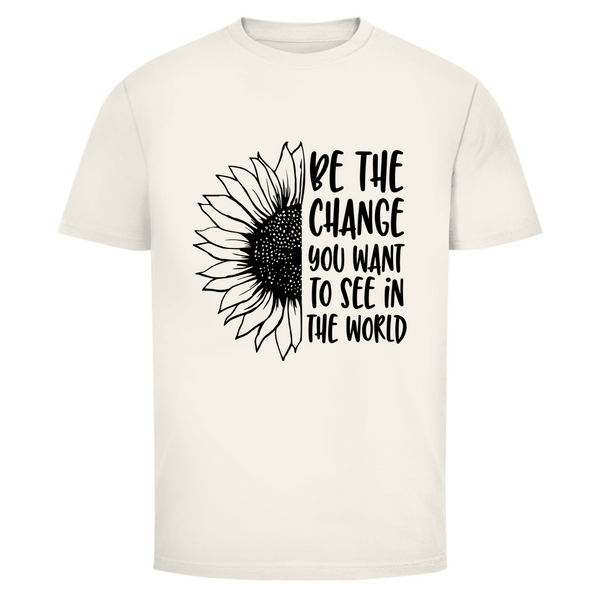 Herren T-Shirt be the change you want to see in the world