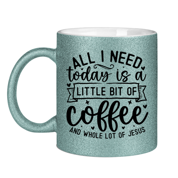 Glitzertasse coffee and whole lot of jesus