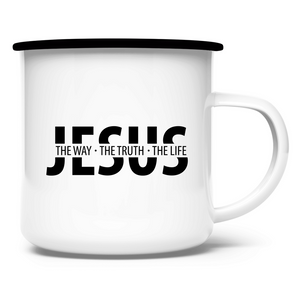 Emaille Tasse jesus the way the truth the life