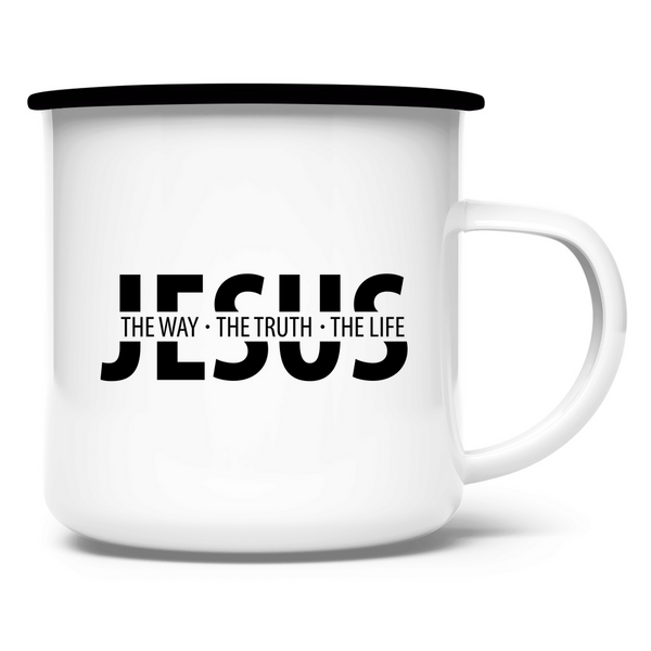 Emaille Tasse jesus the way the truth the life