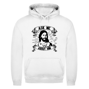 Herren Hoodie ask me about him