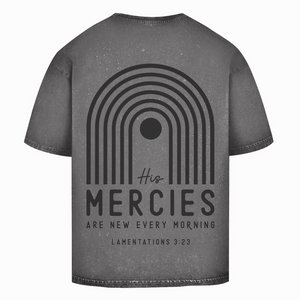 Oversize Washed T-Shirt his marcies lamentations 3:23