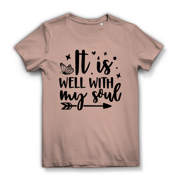 Damen Bio T-Shirt it is well with my soul