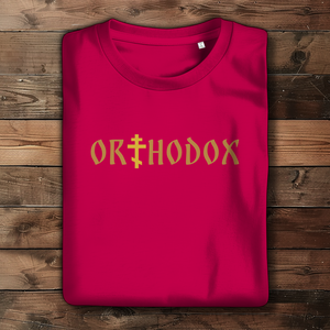 Damen Bio T-Shirt orthodox kreuz