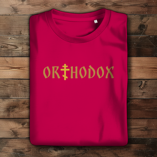 Damen Bio T-Shirt orthodox kreuz