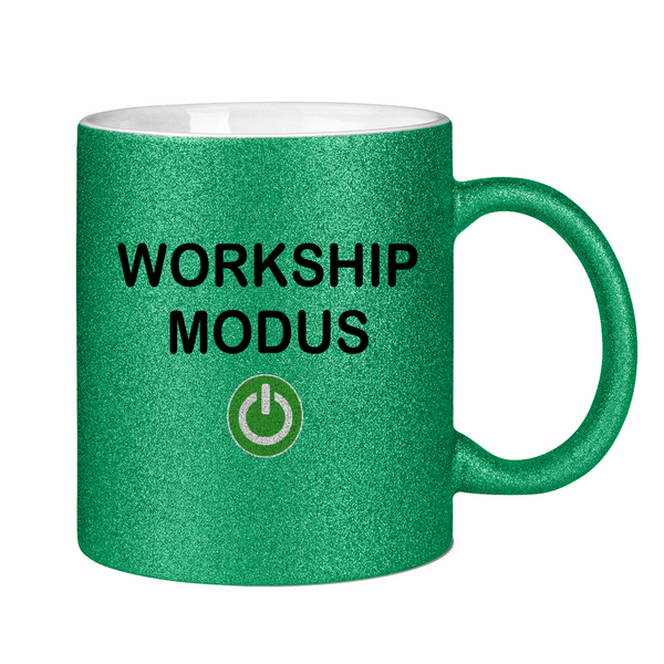 Glitzertasse workship modus